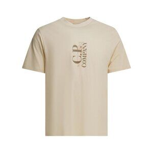 C.P. Company Crew-Neck T-Shirt With Logo Tag Size M Men